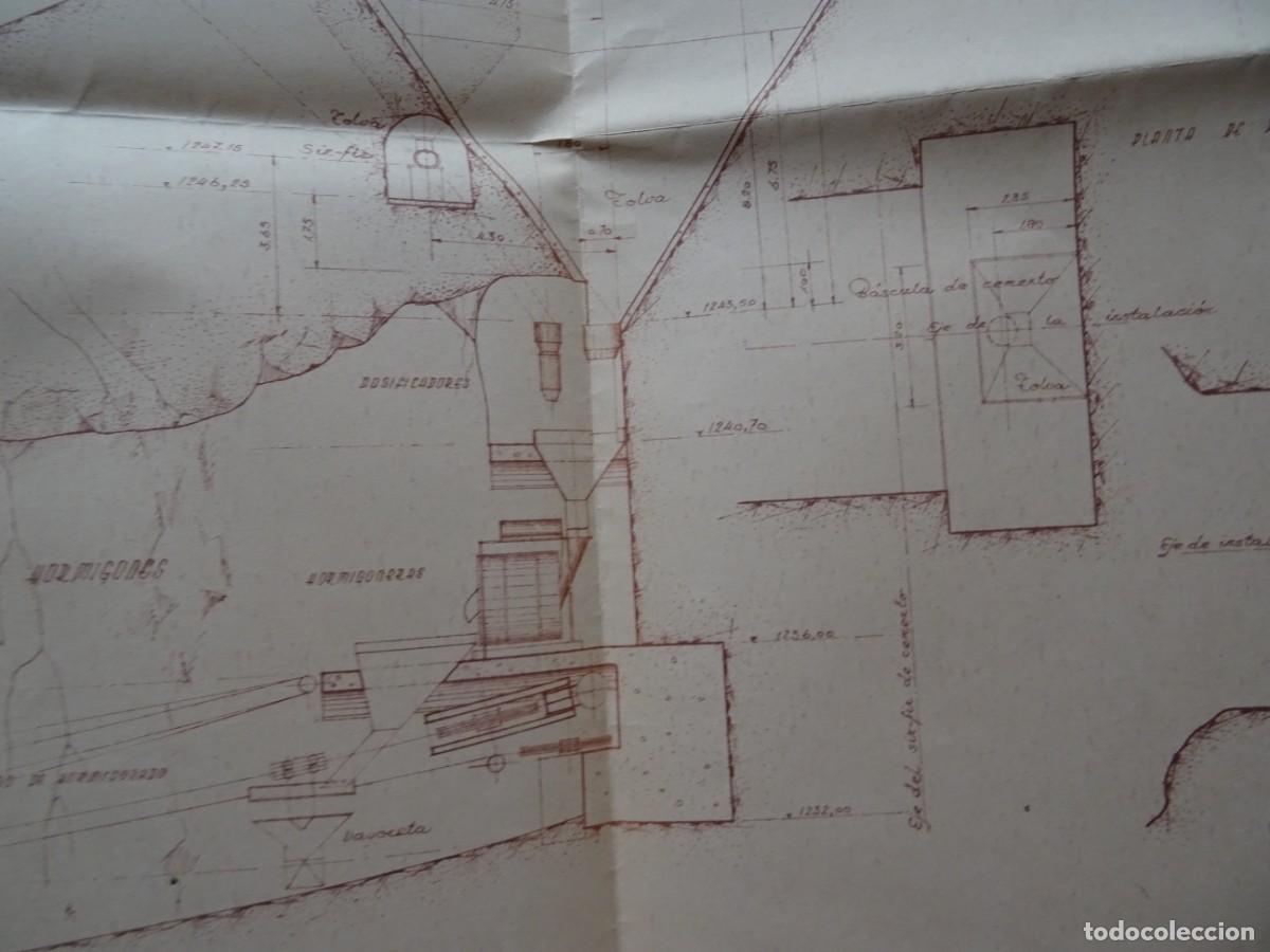 Documentos antiguos: Tres planos pantano de Compuerto, Palencia - Foto 1