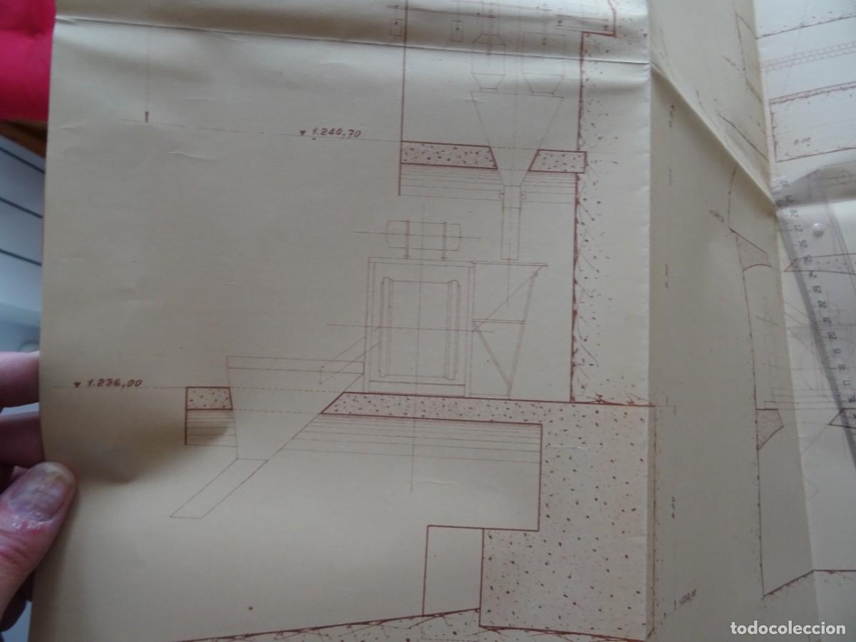 Documentos antiguos: Tres planos pantano de Compuerto, Palencia - Foto 3