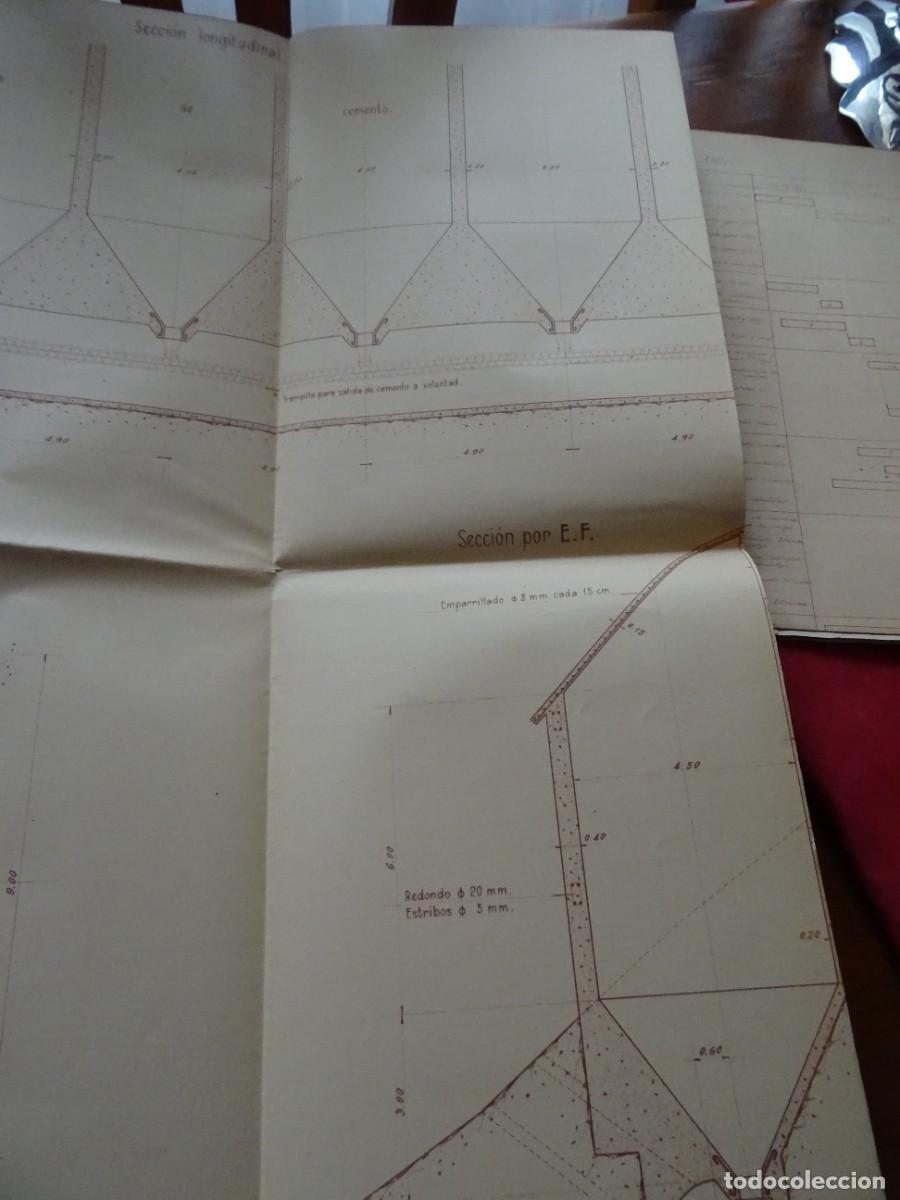Documentos antiguos: Tres planos pantano de Compuerto, Palencia - Foto 5