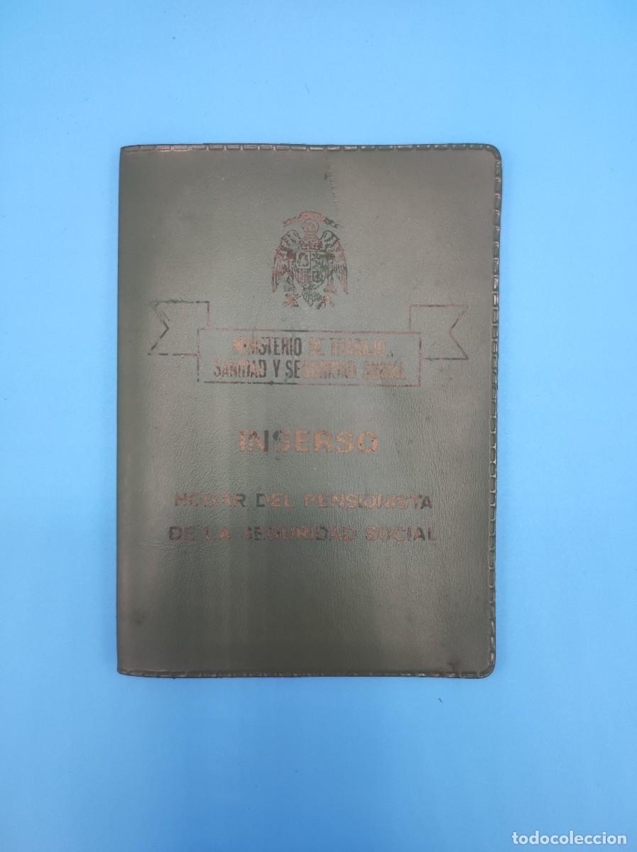 Documentos antiguos: Carterita INSERSO fundas de pl&aacute;stico a&ntilde;os 70-80