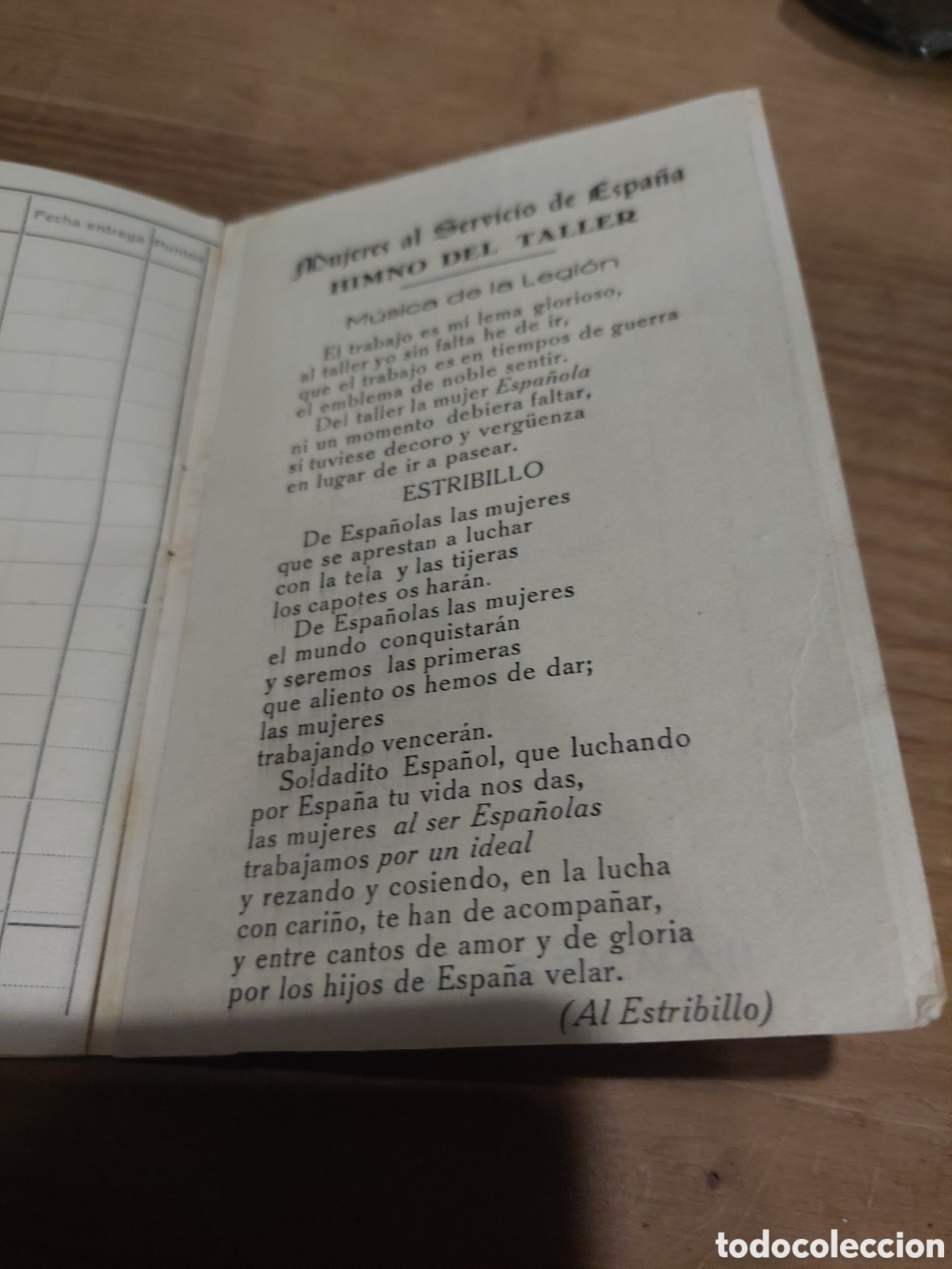 Documentos antiguos: LUGO LIBRETA TRABAJO MSE DOCUMENTOS HIGNO DEL TALLER - Foto 2