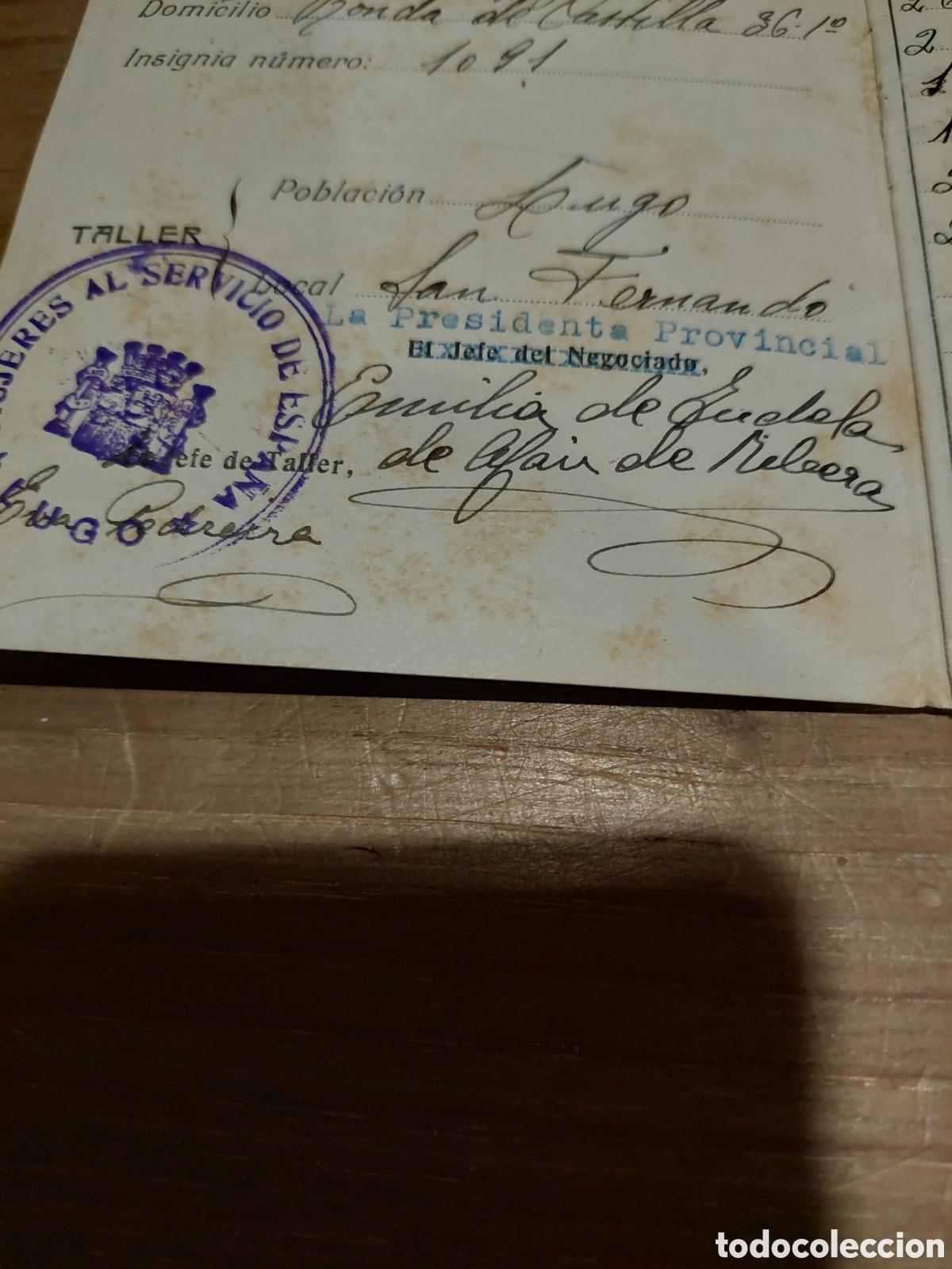 Documentos antiguos: LUGO LIBRETA TRABAJO MSE DOCUMENTOS HIGNO DEL TALLER - Foto 4