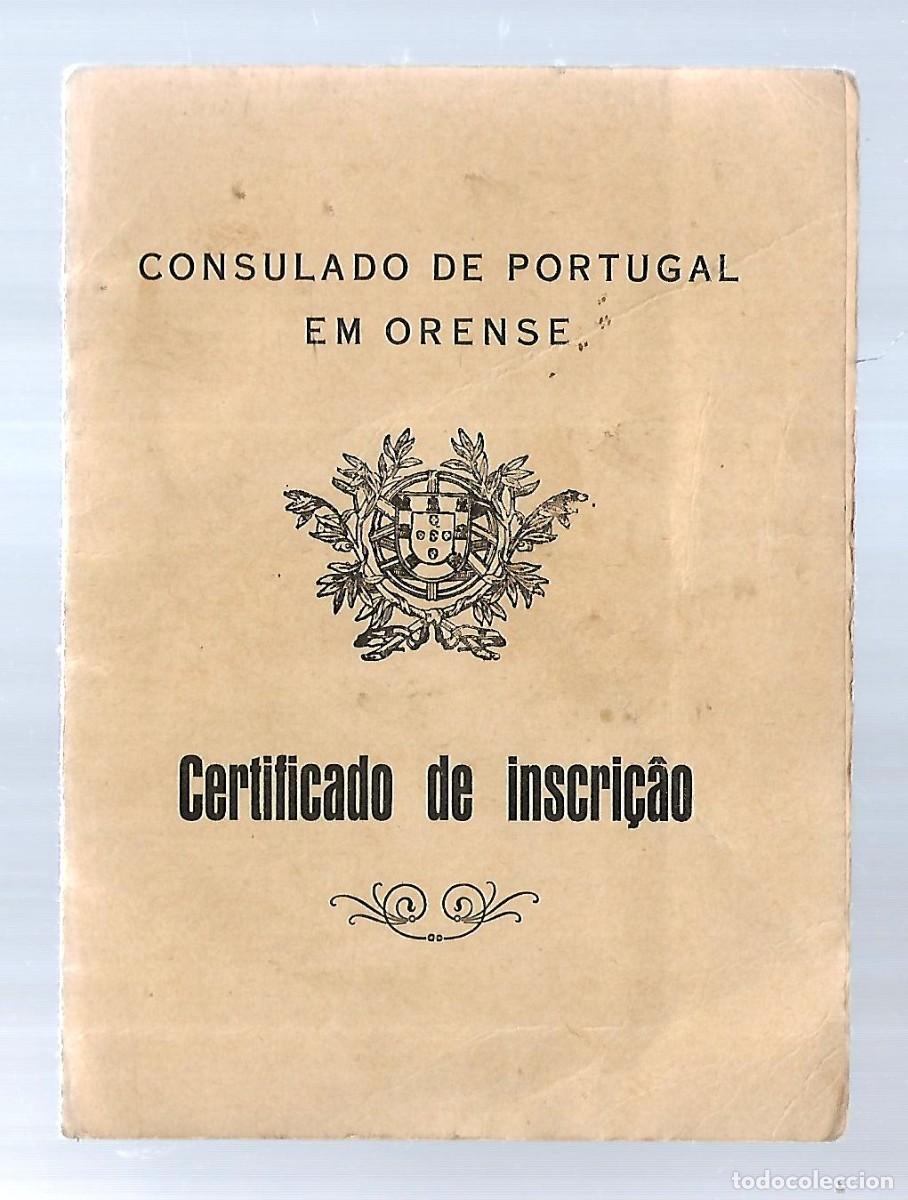 Alte Dokumente: M3- CERTIFICADO DE INSCRICAO - CONSULADO DE PORTUGAL EN ORENSE