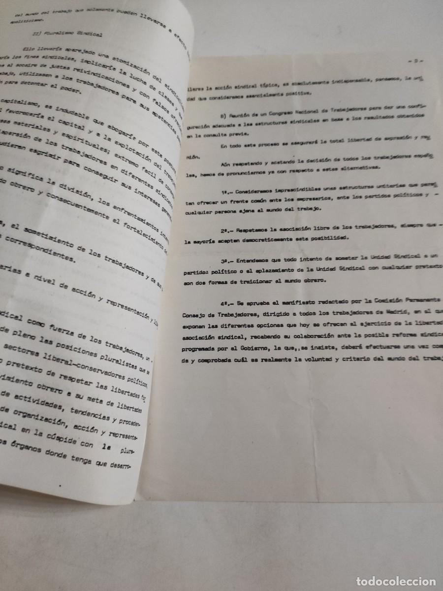 Documentos antiguos: Documento: A todos los trabajadores de Madrid - Foto 2