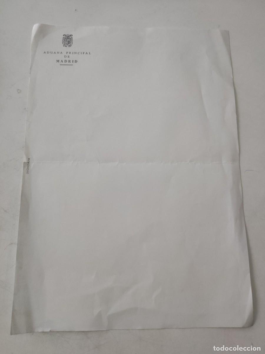 Documentos antiguos: Documento: Aduana principal de Madrid - Foto 1