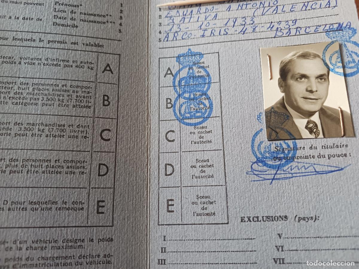 Documentos antiguos: ANTIGUO PERMISO DE CONDUCIR INTERNACIONAL, RAC, 1975 - Foto 2