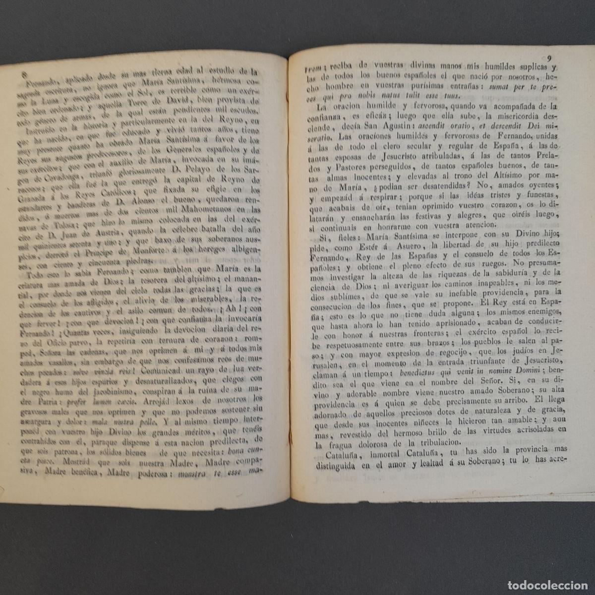 Documentos antiguos: DOC-922. SERMON EUCARISTICO PREDICADO EN LA IGLESIA DEL MONASTERIO DE LA CONSOLACI&Oacute;N... 1814. - Foto 3