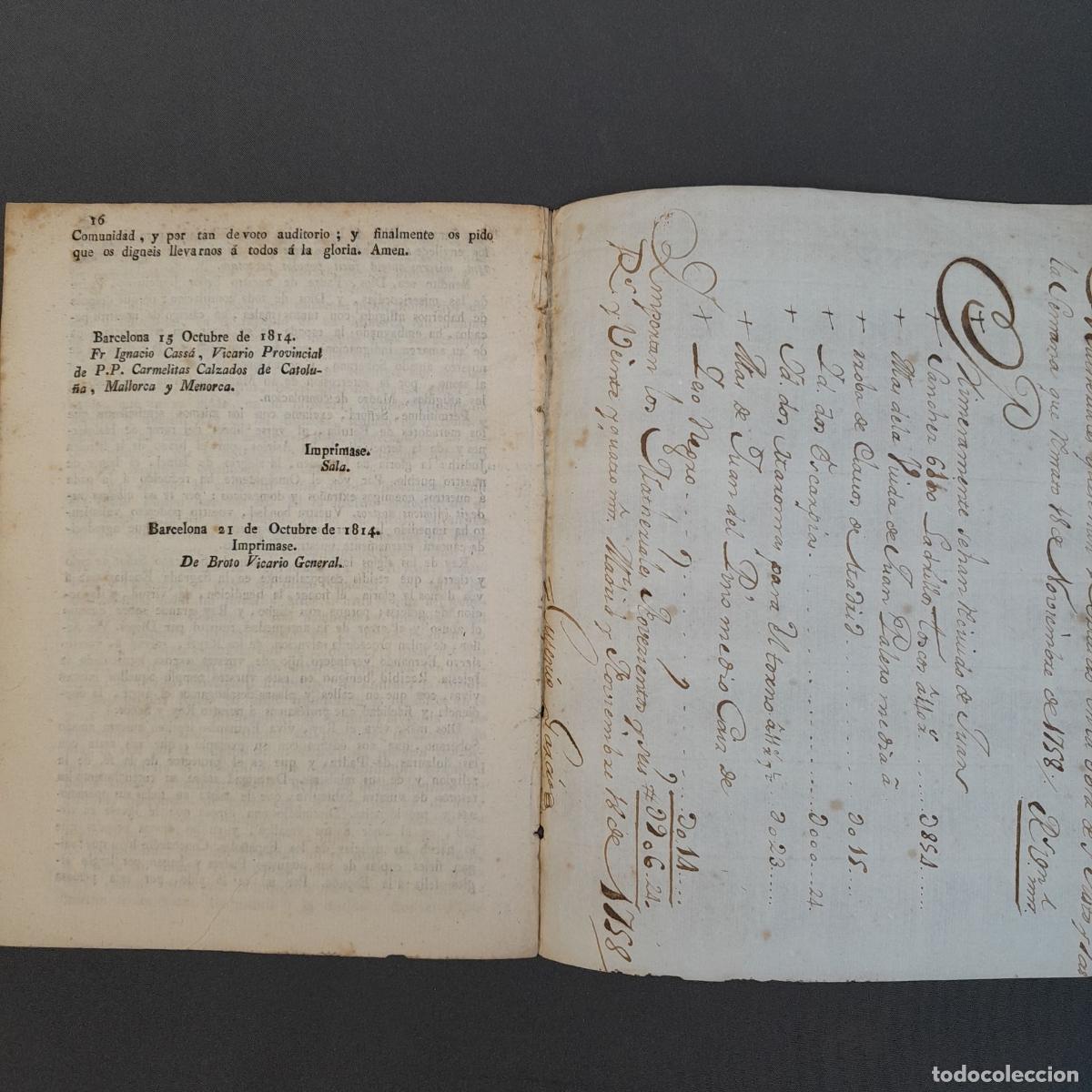 Documentos antiguos: DOC-922. SERMON EUCARISTICO PREDICADO EN LA IGLESIA DEL MONASTERIO DE LA CONSOLACI&Oacute;N... 1814. - Foto 5