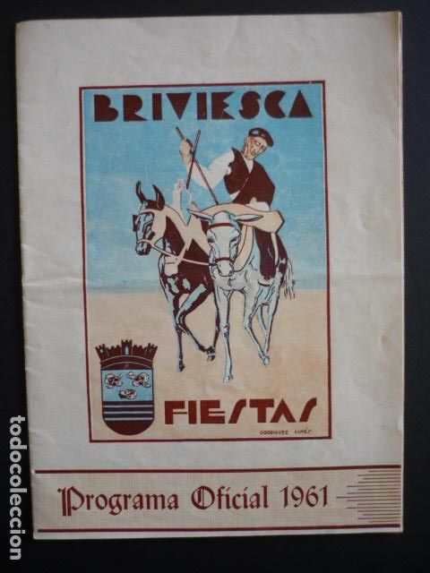 Documentos antiguos: BRIVIESCA BURGOS PROGRAMA DE FIESTAS 1961 - Foto 1