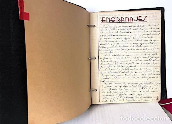 Documentos antiguos: Apuntes de Engranajes (1936) Gran precisi&oacute;n en los dibujos. - Foto 2