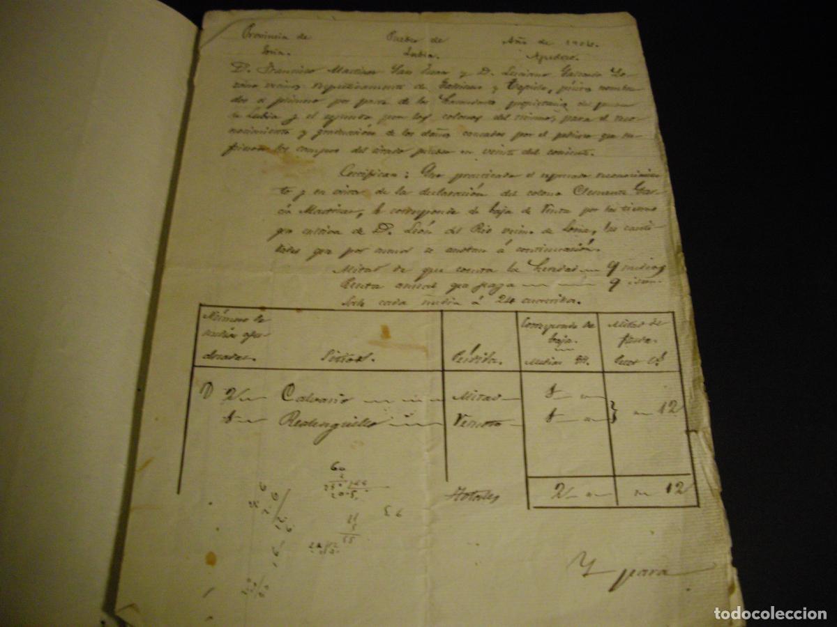 Documentos antiguos: SORIA Y LUBIA CONJUNTO 8 DOCUMENTOS 1904 - Foto 2