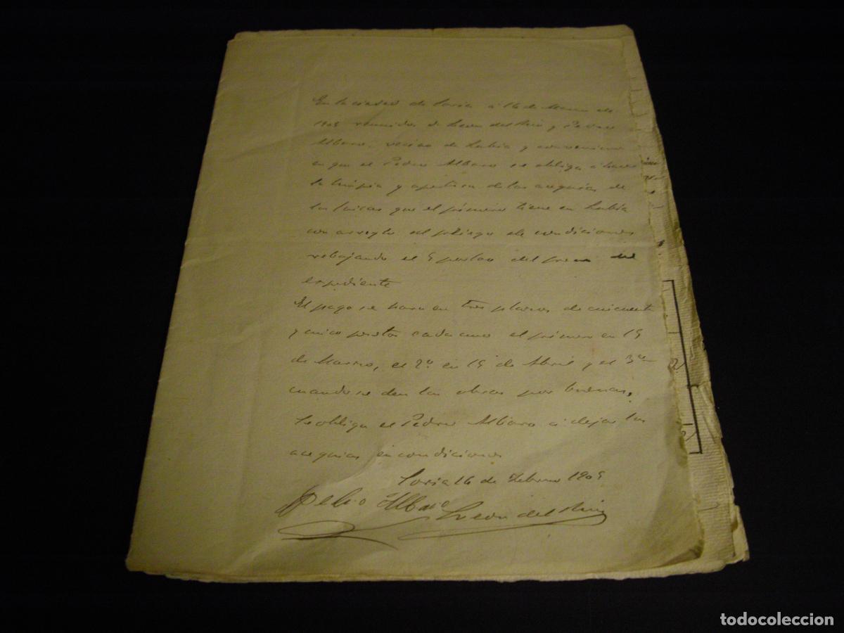 Documentos antiguos: SORIA Y LUBIA CONJUNTO 8 DOCUMENTOS 1904 - Foto 1