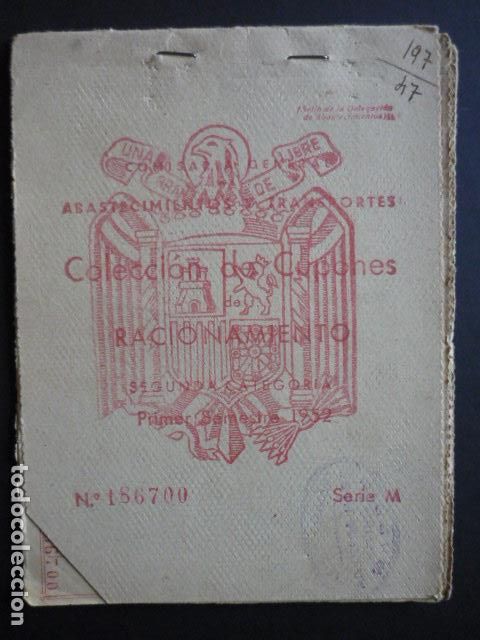 Documentos antiguos: CARTILLA DE RACIONAMIENTO GRANADA 1952 - Foto 1
