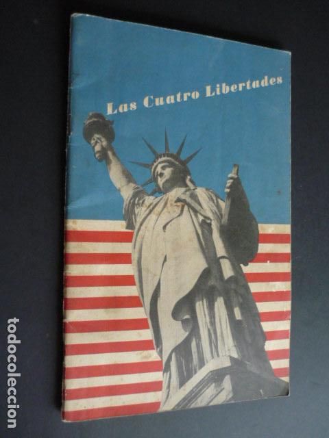 Alte Dokumente: LA JUVENTUD Y LAS CUATRO LIBERTADES ESTADOS UNIDOS ROOSVELT 1946