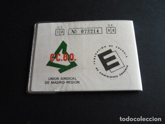 Documentos antiguos: CARNET CONFEDERACION SINDICAL COMISIONES OBRERAS CON CUPONES - Foto 3