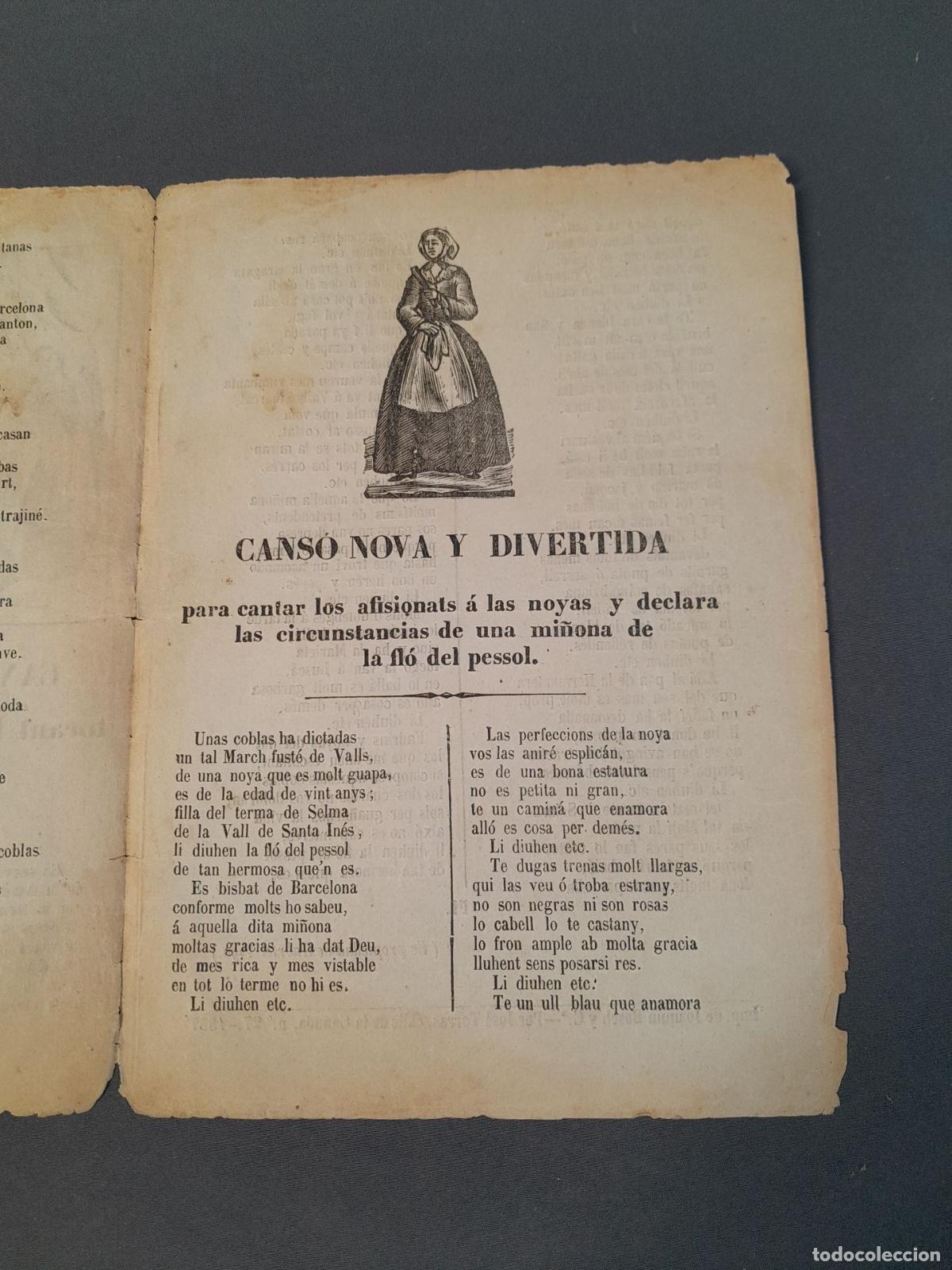 Documentos antiguos: DOC-1017. DOCUMENTO: CANSO ALEGRE Y DIVERTIDA TOCANT LAS MODAS QUE USAN LAS SE&Ntilde;ORAS. 1857. - Foto 3