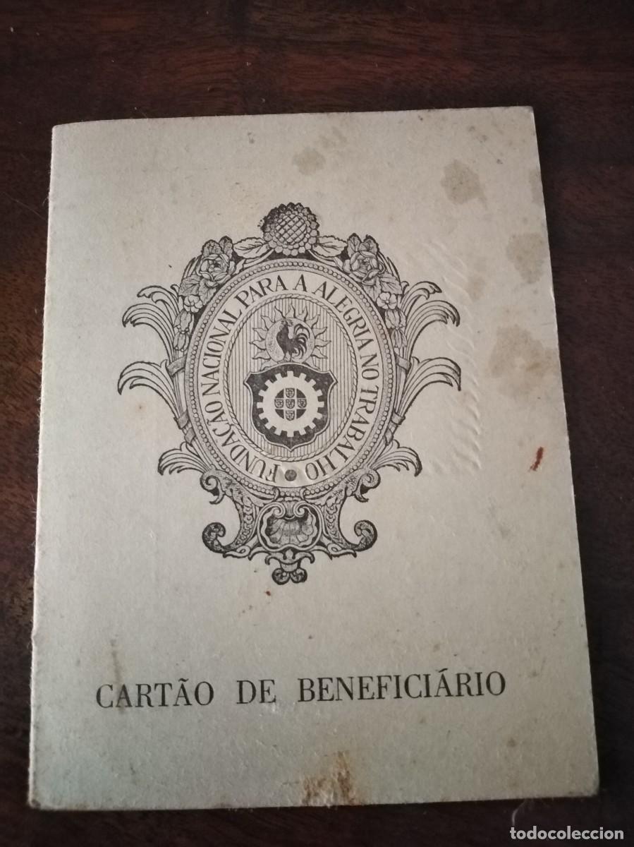 Documents Anciens: Carnet beneficiario fundaci&oacute;n para a Alegr&iacute;a no Trabalho. Portugal 1972