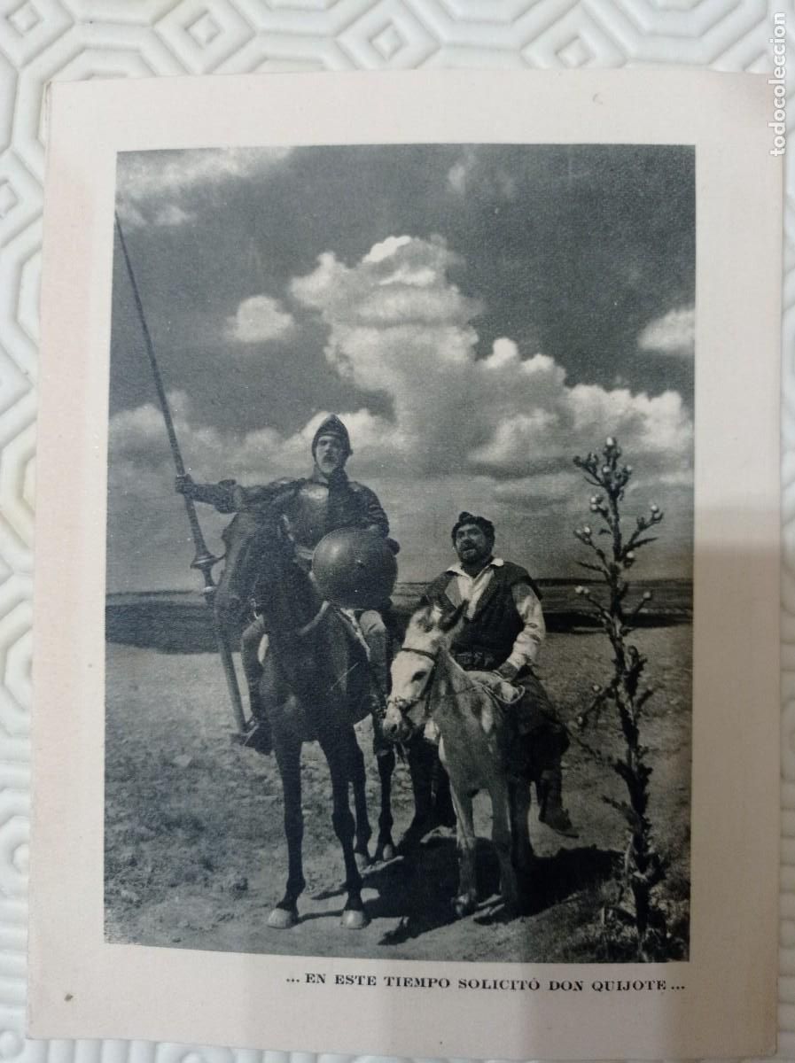 Documentos antiguos: calzados artesan&iacute;a Lorenzo Palou tugores Alar&oacute; Mallorca felicita las fiestas imagen Don Quijote