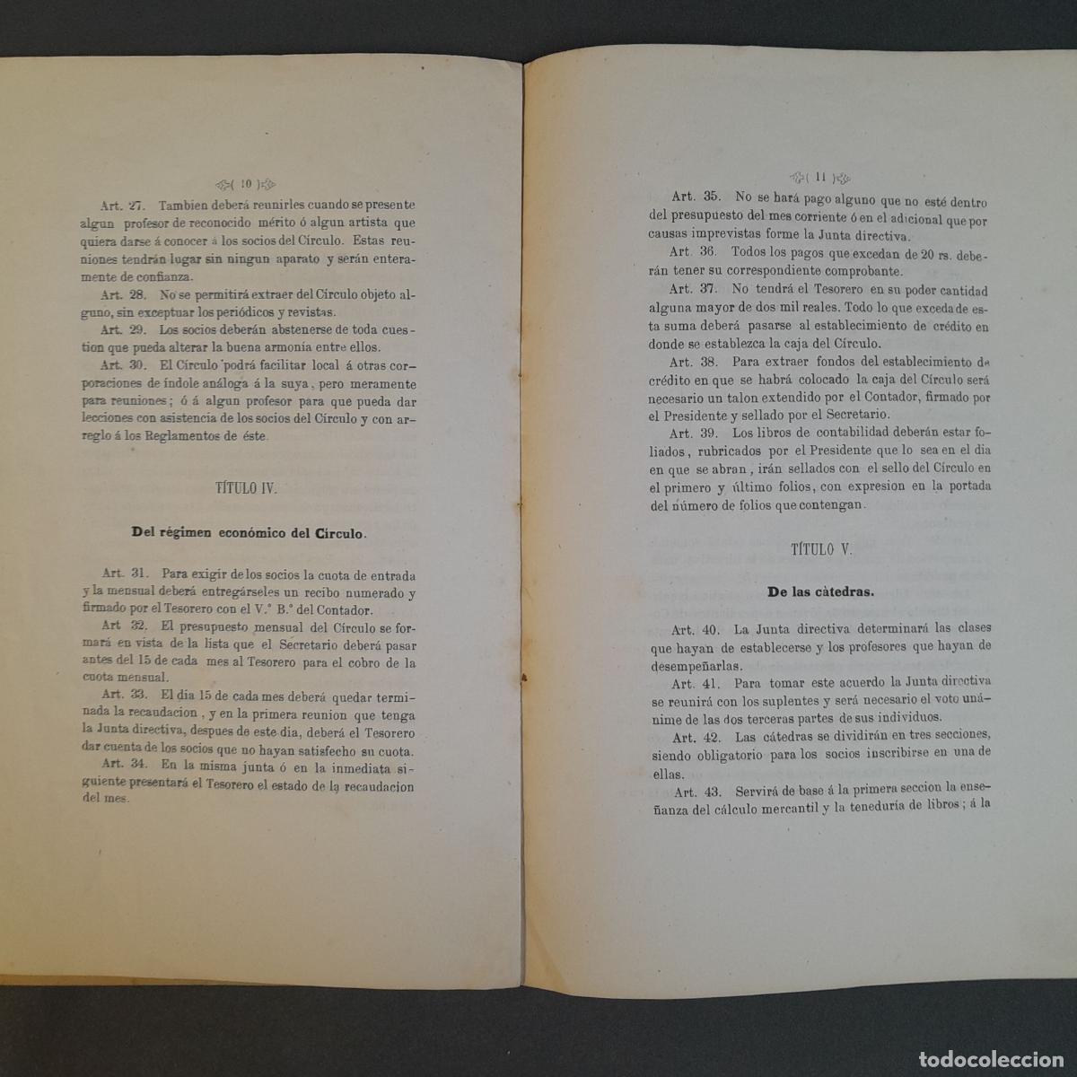 Documentos antiguos: DOC-1104. C&Iacute;RCULO DE LOS DEPENDIENTES DEL COMERCIO. REGLAMENTO Y DISCURSO DE INAUGURACI&Oacute;N. 1962. - Foto 2