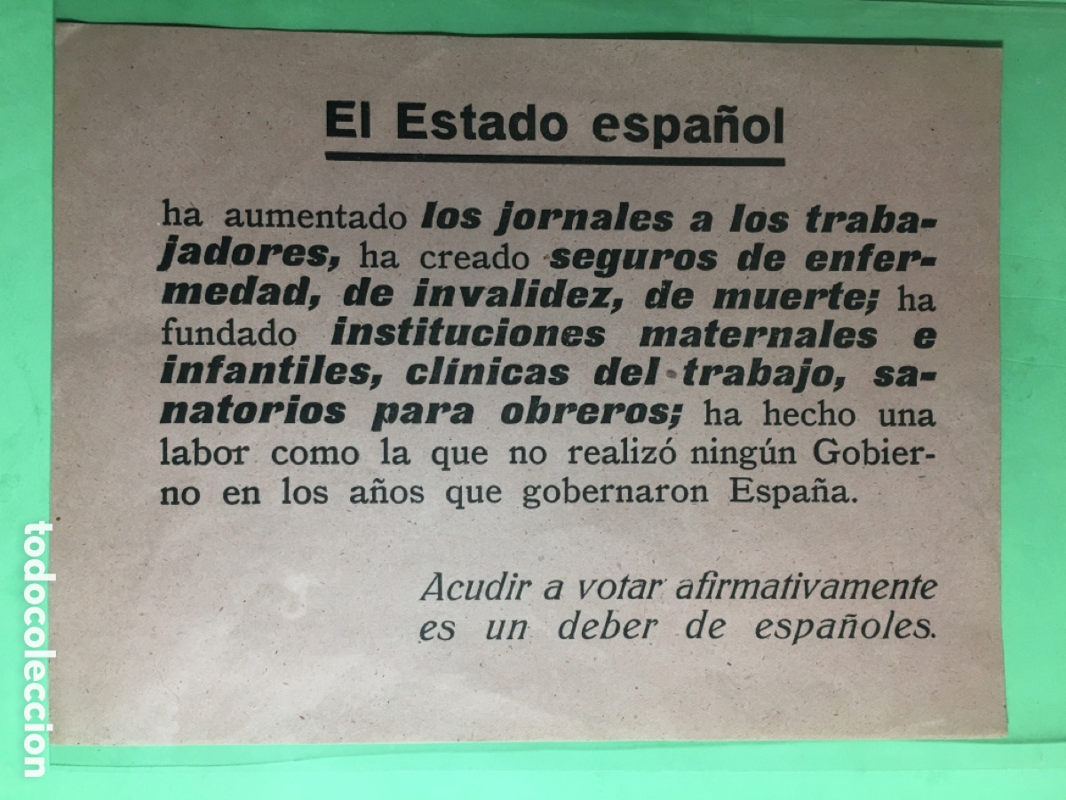 Documentos antiguos: PASQU&Iacute;N LOANDO ACCIONES Y CREACIONES SOCIALES DEL ESTADO ESPA&Ntilde;OL