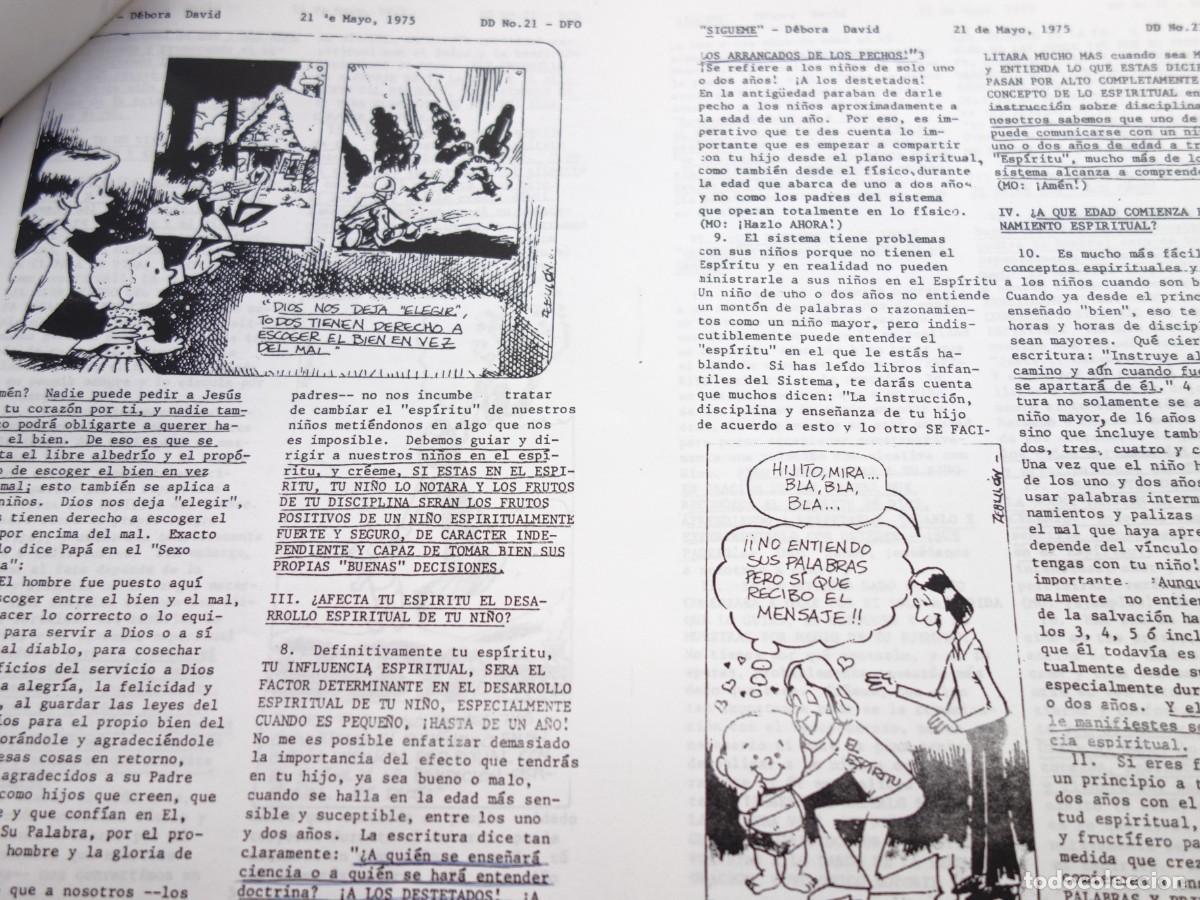 Documentos antiguos: DOCUMENTOS SOBRE SECTAS. &rdquo;CARTAS&rdquo; DE MOISES DAVID DE LOS NI&Ntilde;OS DE DIOS. - Foto 2