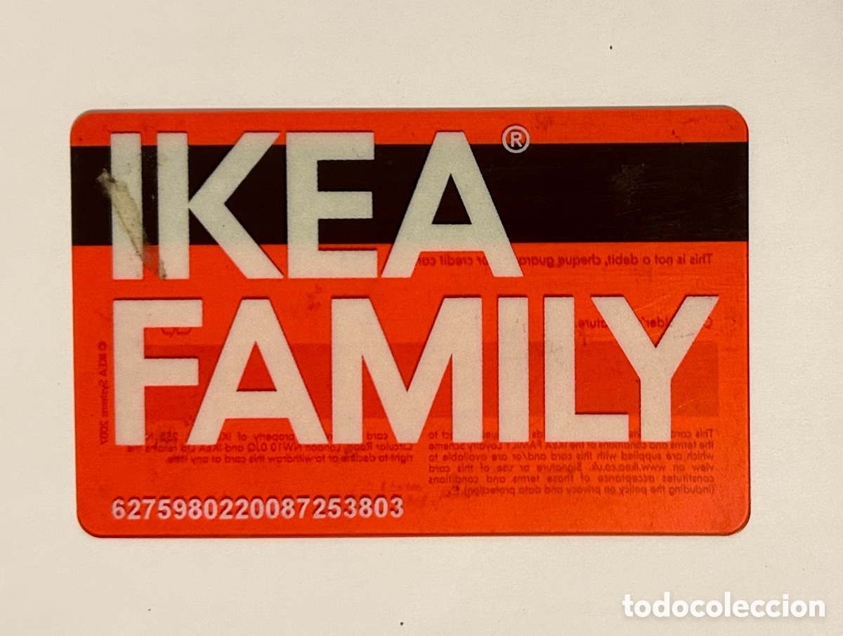 Documentos antiguos: TARJETA IKEA FAMILY , a&ntilde;os 2000 muy bien