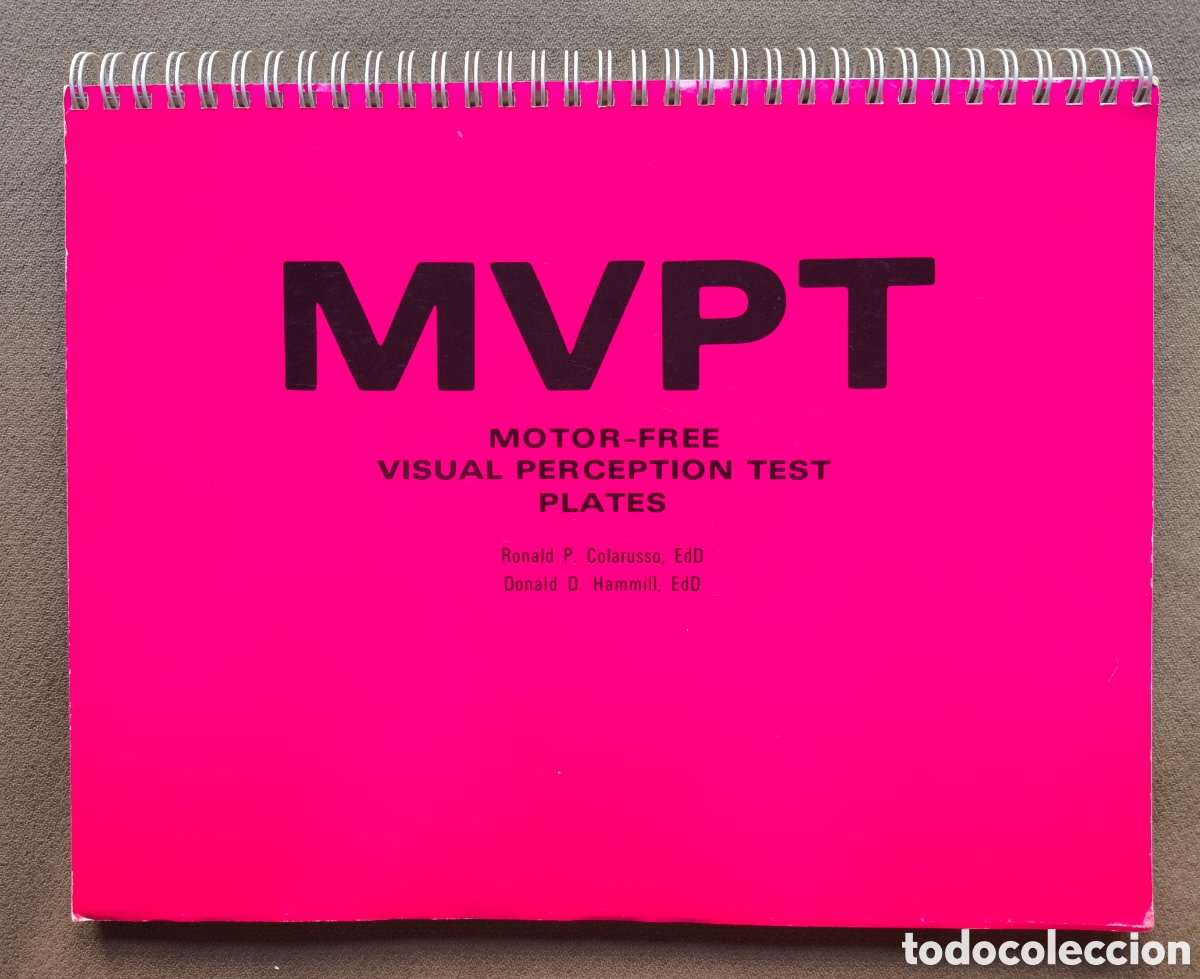 Documentos antiguos: MVPT MOTOR-FREE VISUAL PERCEPTION TEST PLATES TEST PERCEPCI&Oacute;N VISUAL CAPACIDAD MOTORA 1972 - Foto 1