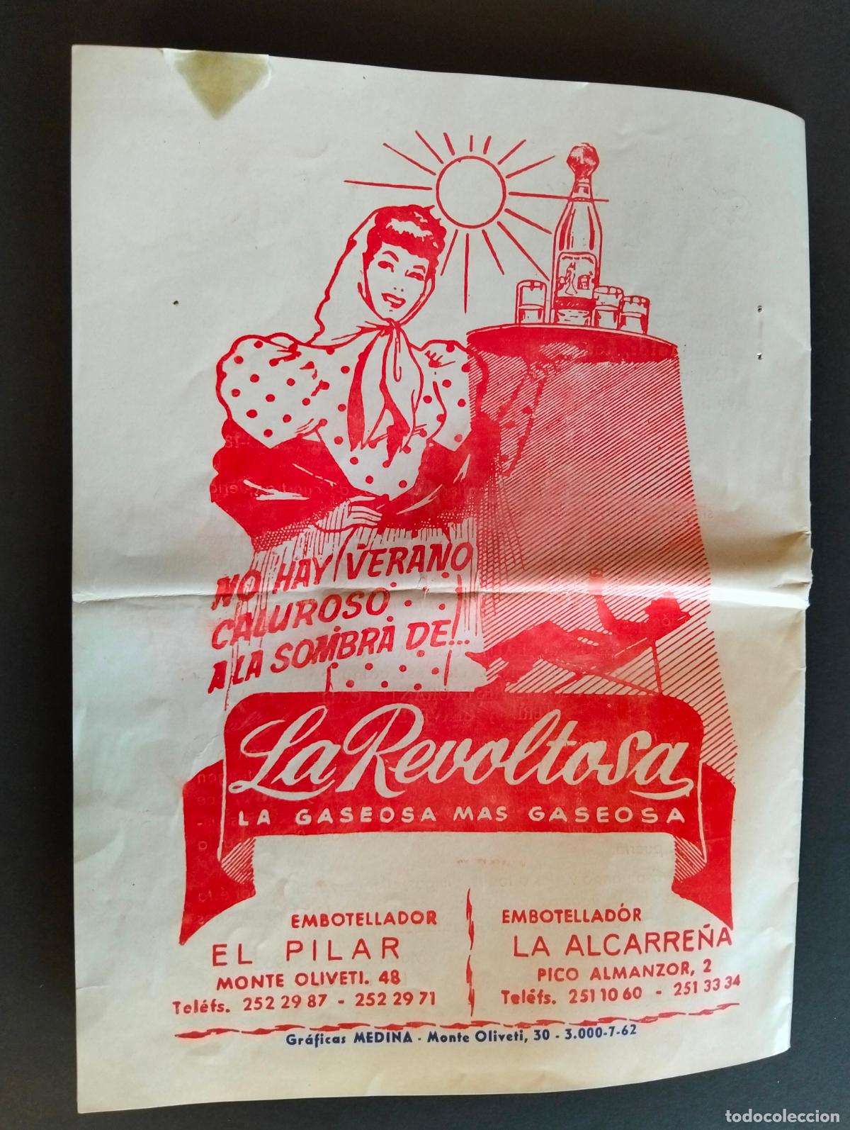 Documentos antiguos: MORATALAZ MADRID PROGRAMA DE FIESTAS 1962 - Foto 6