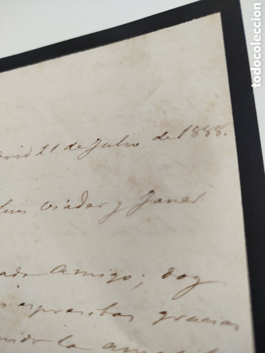 Documentos antiguos: Documento Senado 1888, manuscrito en papel oficial. - Foto 3