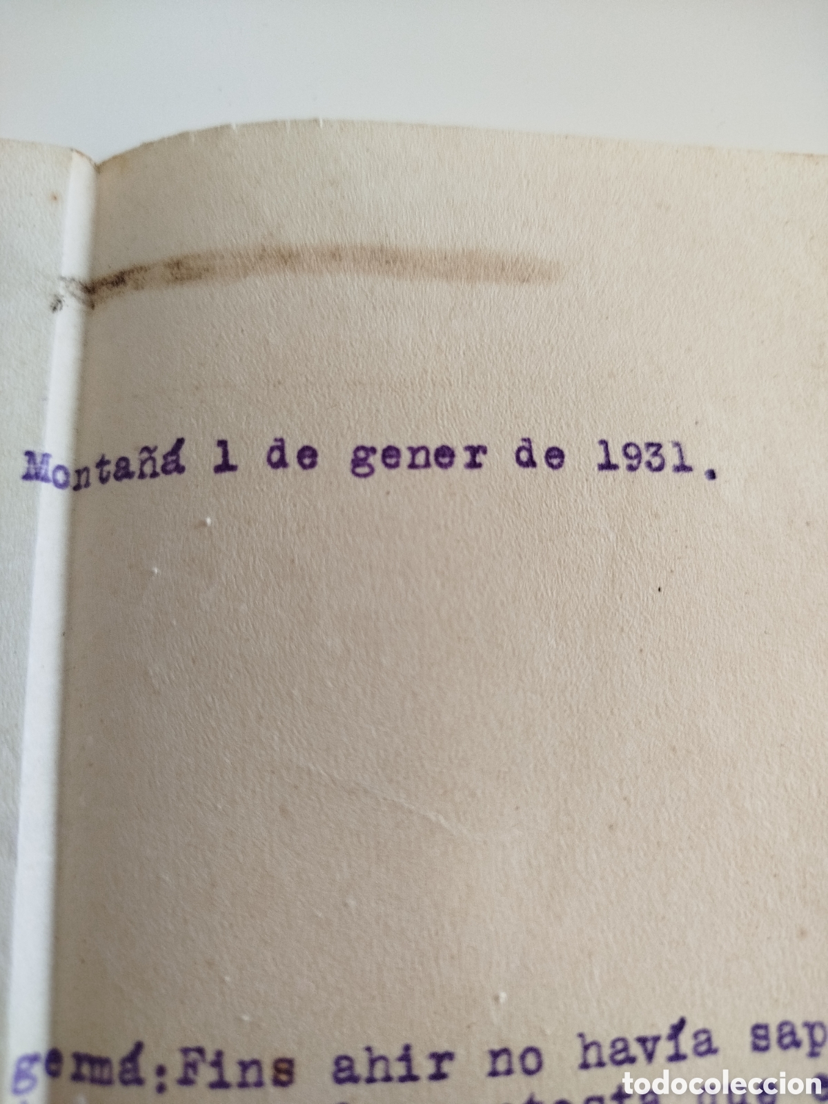 Documentos antiguos: Carta de 1931, mecanografiada (Badalona). - Foto 2