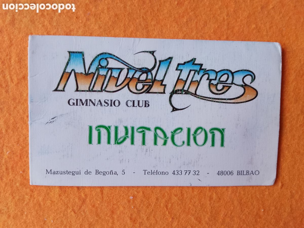 Old Documents: Invitaci&oacute;n . Flyer . Gimnasio NIVEL TRES . 3 . Santutxu . Bilbao