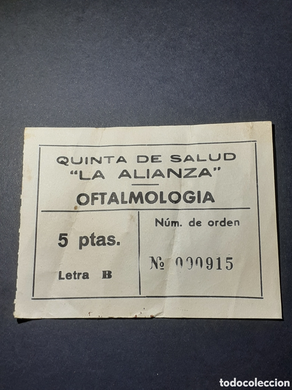 Documenti antichi: QUINTA DE SALUD &rdquo;LA ALIANZA&rdquo; - OFTALMOLOGIA 5PTS