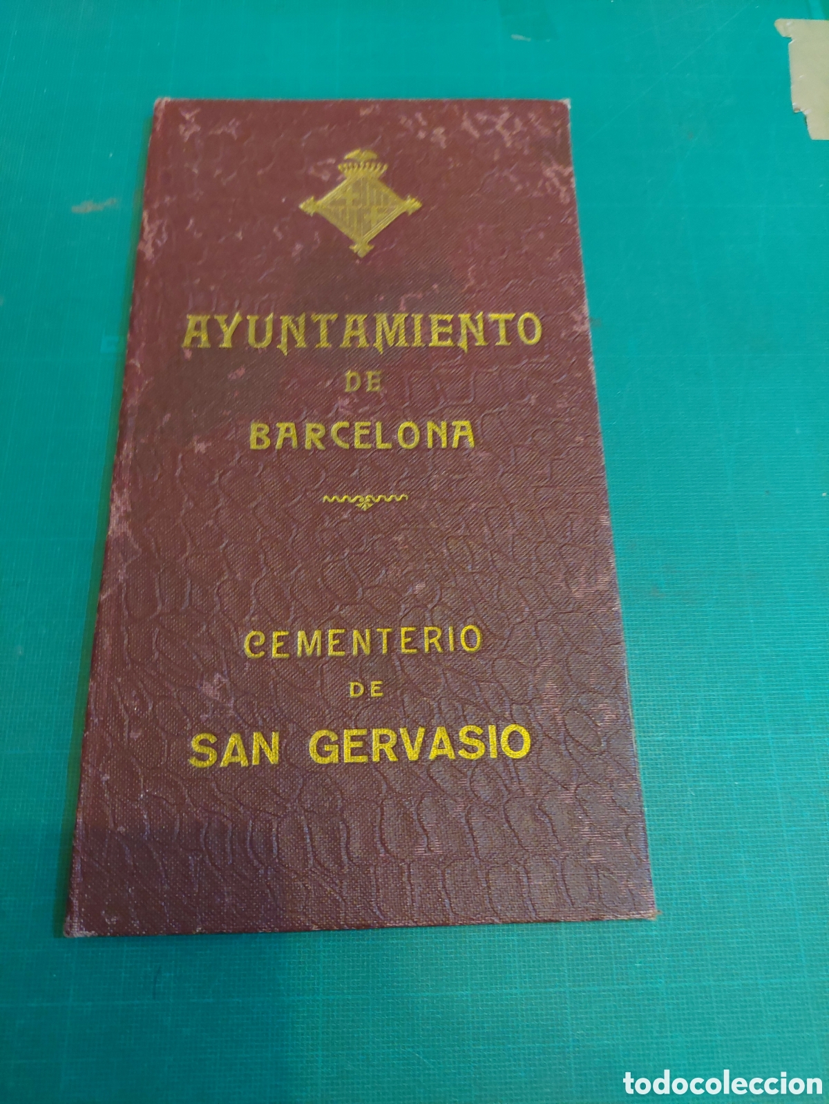 Documentos antiguos: BARCELONA AYUNTAMIENTO CEMENTERIO SAN GERVASIO TITULO - Foto 1