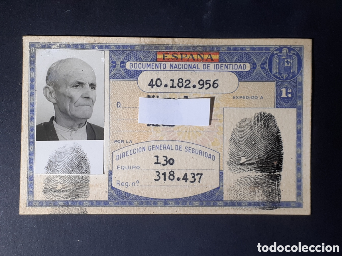 Documentos antiguos: DOCUMENTO NACIONAL DE IDENTIDAD - A&Ntilde;O 1966 - Foto 1