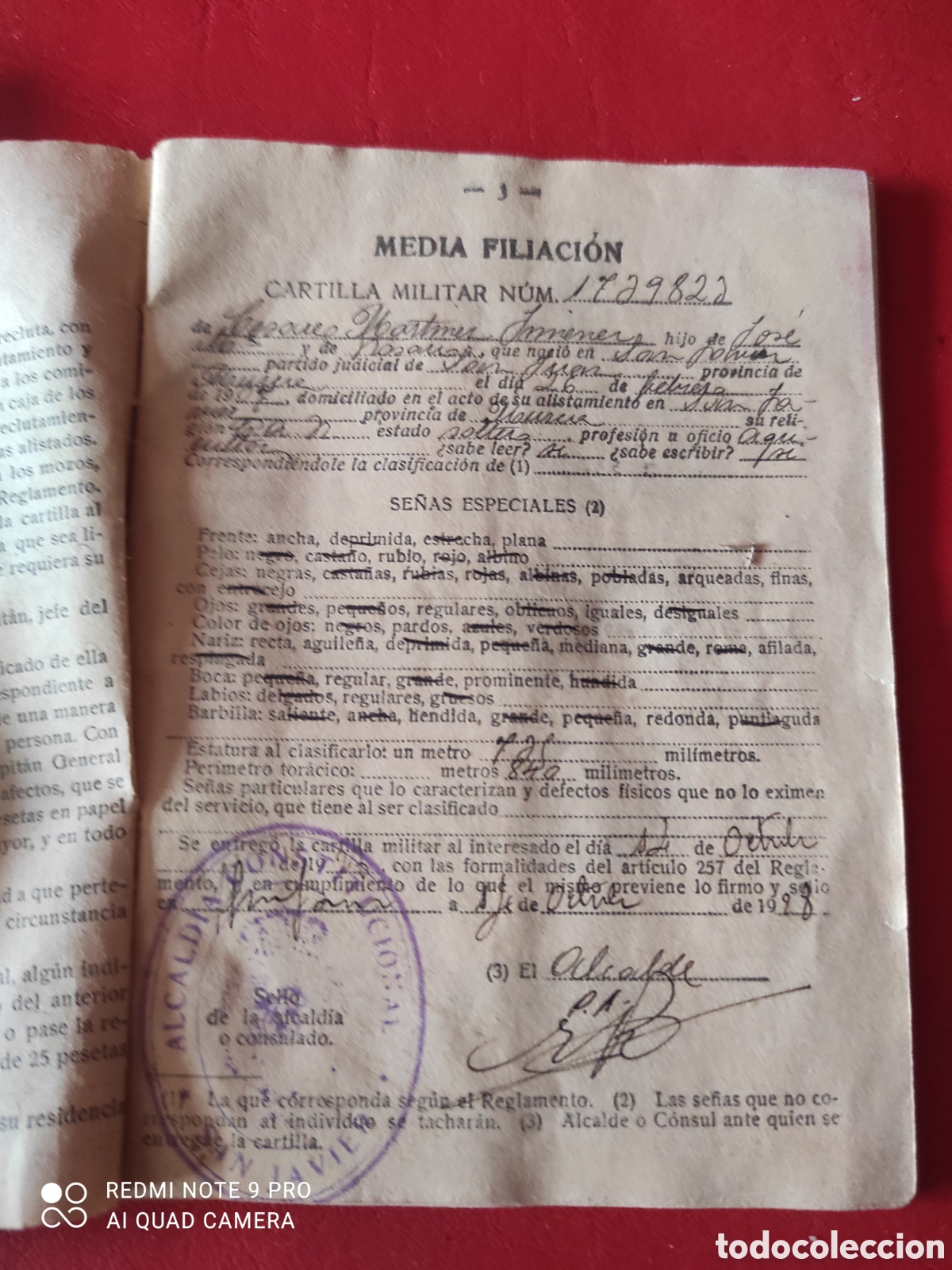 Documentos antiguos: Cartilla militar del ej&eacute;rcito espa&ntilde;ol del a&ntilde;o 1928 - Foto 3