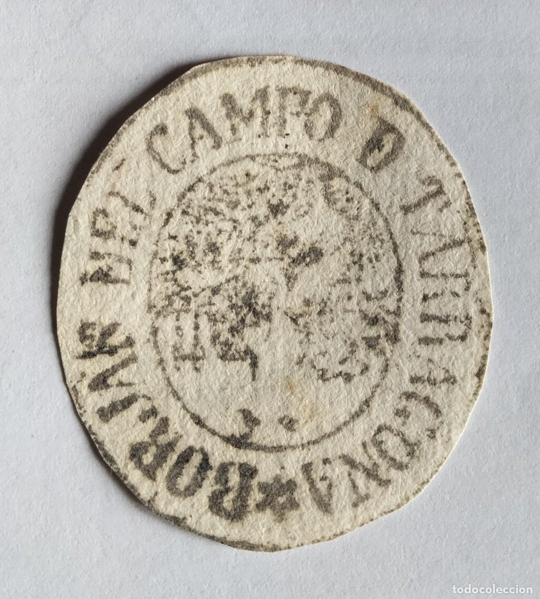 Documentos antiguos: Les Borges del Camp (Tarragona). Sello del s. XIX. - Foto 1