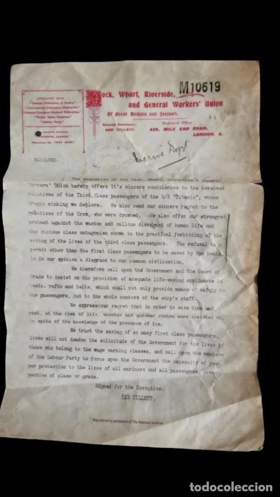 Documentos antiguos: Titanic documentos Hist&oacute;ricos pack 1 - Foto 4