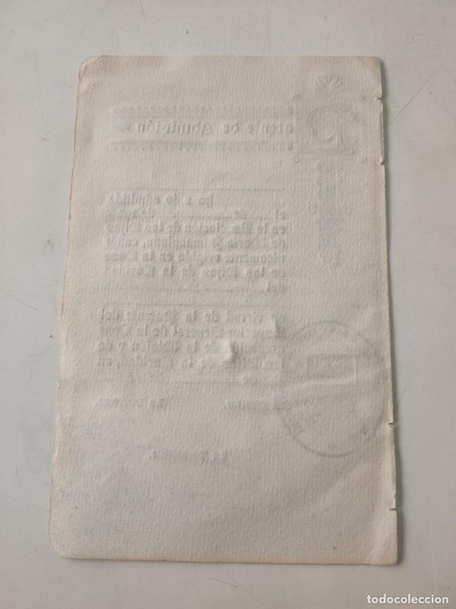 Documentos antiguos: Patente de Admisi&oacute;n. 1862. - Foto 2