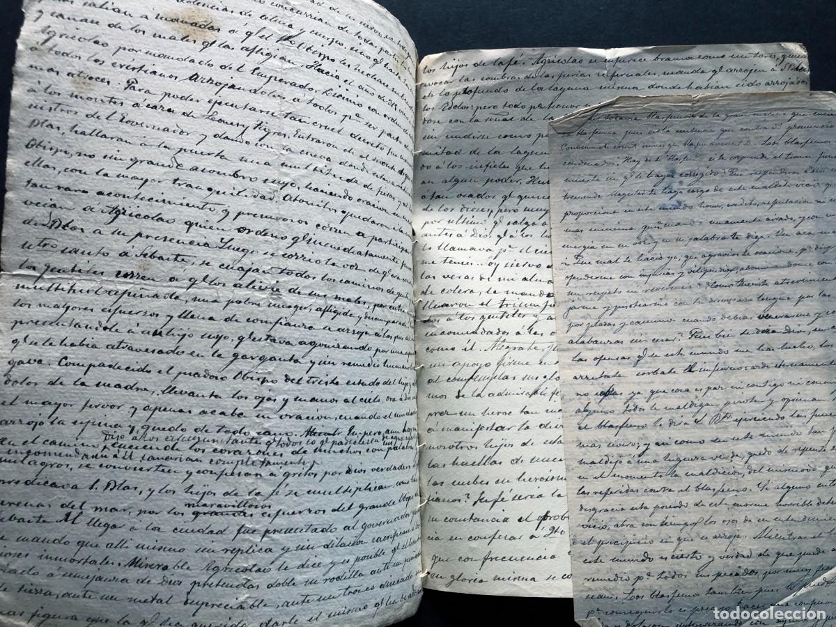 Documentos antiguos: SERM&Oacute;N DE SAN BLAS / A&Ntilde;O 1877 / DI&Oacute;CESIS DE JACA / HUESCA - Foto 3