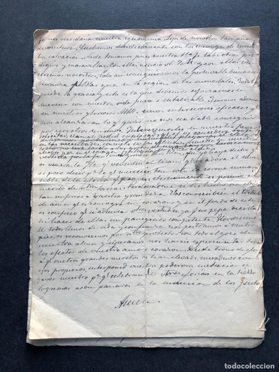 Documentos antiguos: SERM&Oacute;N DE SAN BLAS / A&Ntilde;O 1877 / DI&Oacute;CESIS DE JACA / HUESCA - Foto 4