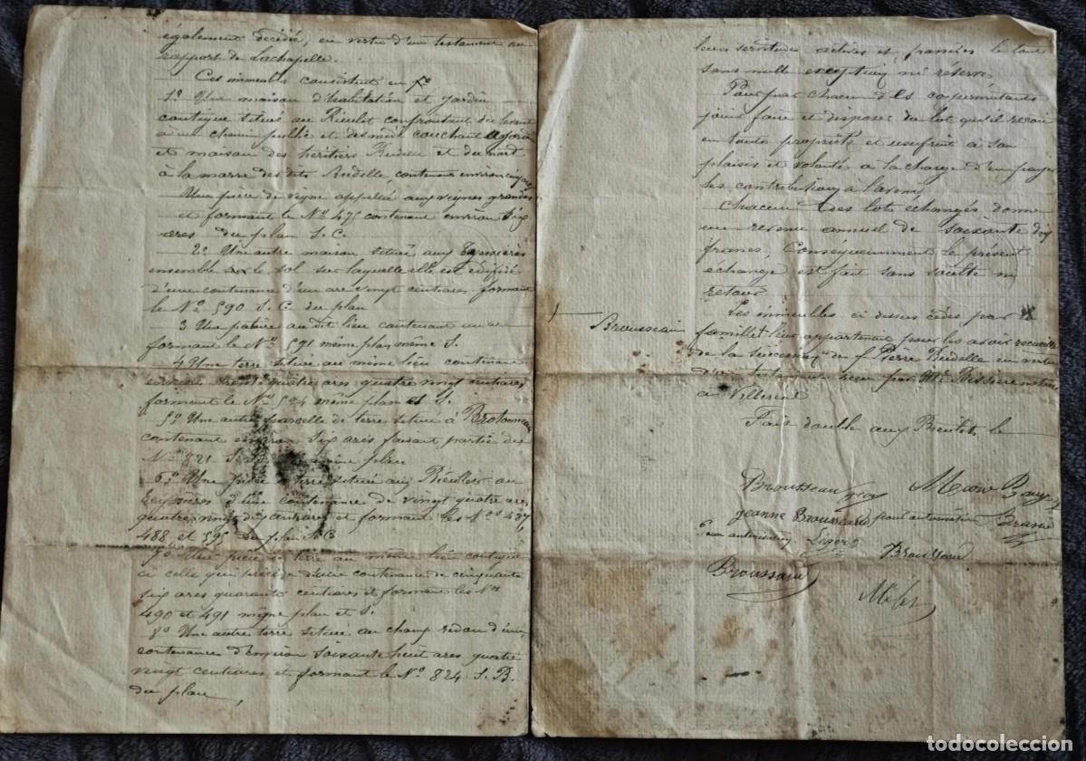 Documentos antiguos: Documento antiguo de Francia 1800s - Foto 2