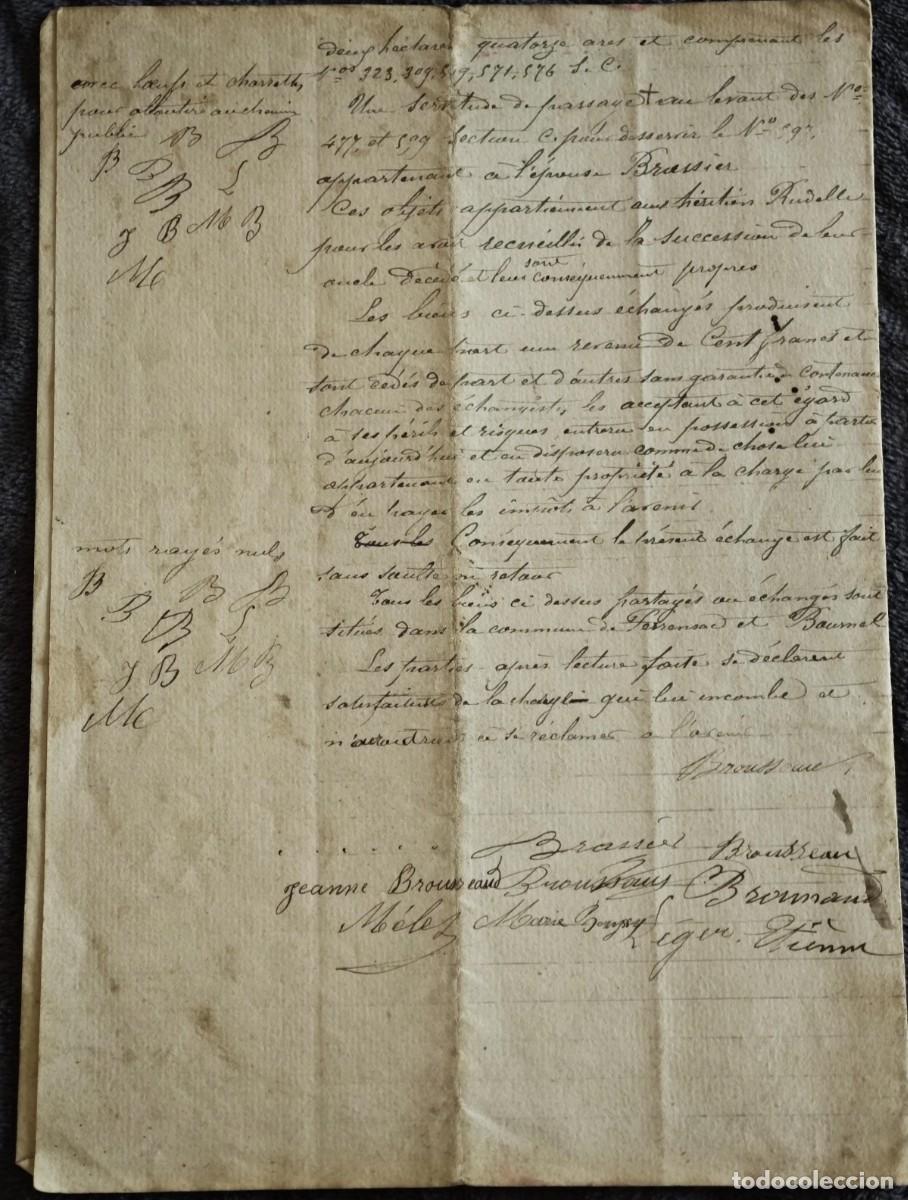 Documentos antiguos: Documento antiguo de Francia 1800s - Foto 3