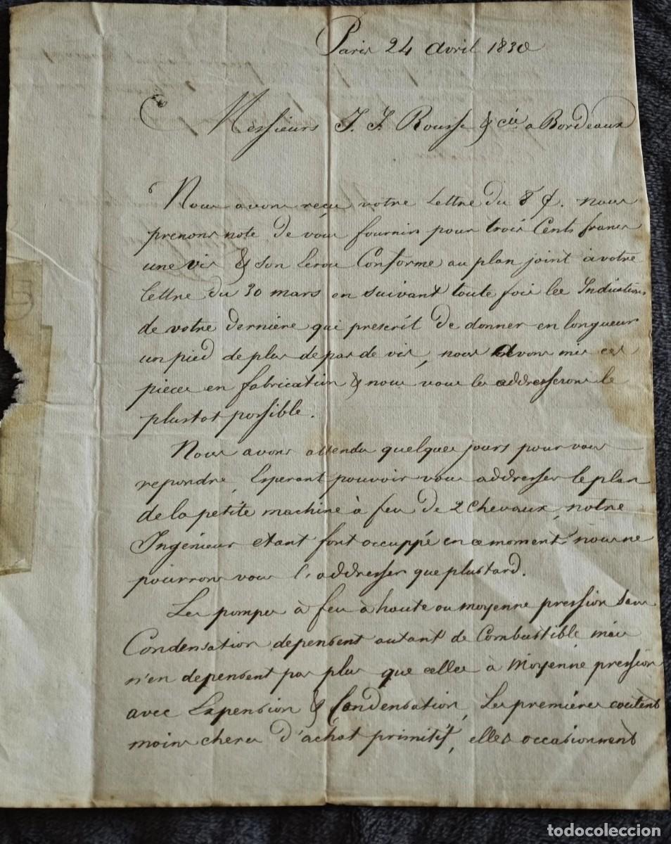 Documentos antiguos: Documento antiguo de Francia 1830 - Foto 1