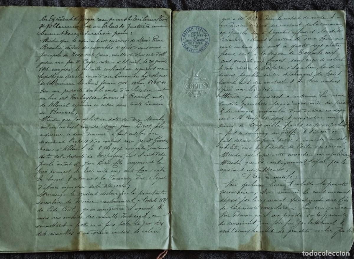 Documentos antiguos: Documento antiguo de Francia 1900s - Foto 5