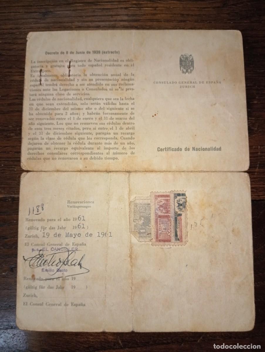 Documentos antiguos: Documentos trabajador Espa&ntilde;ol en Suiza - Foto 3