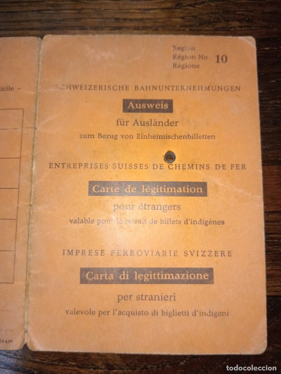 Documentos antiguos: Documentos trabajador Espa&ntilde;ol en Suiza - Foto 6