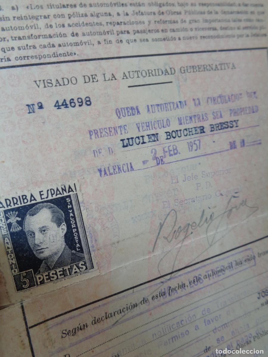 Documentos antiguos: &iexcl;&iexcl; CITROEN 2CV. - DOCUMENTOS. ORIGINALES.- A&Ntilde;O.- 1957. !! C-22. - Foto 9