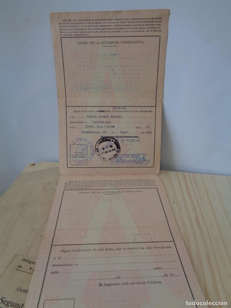 Documentos antiguos: &iexcl;&iexcl; CITROEN 2CV. - DOCUMENTOS. ORIGINALES.- A&Ntilde;O.- 1957. !! C-22. - Foto 10