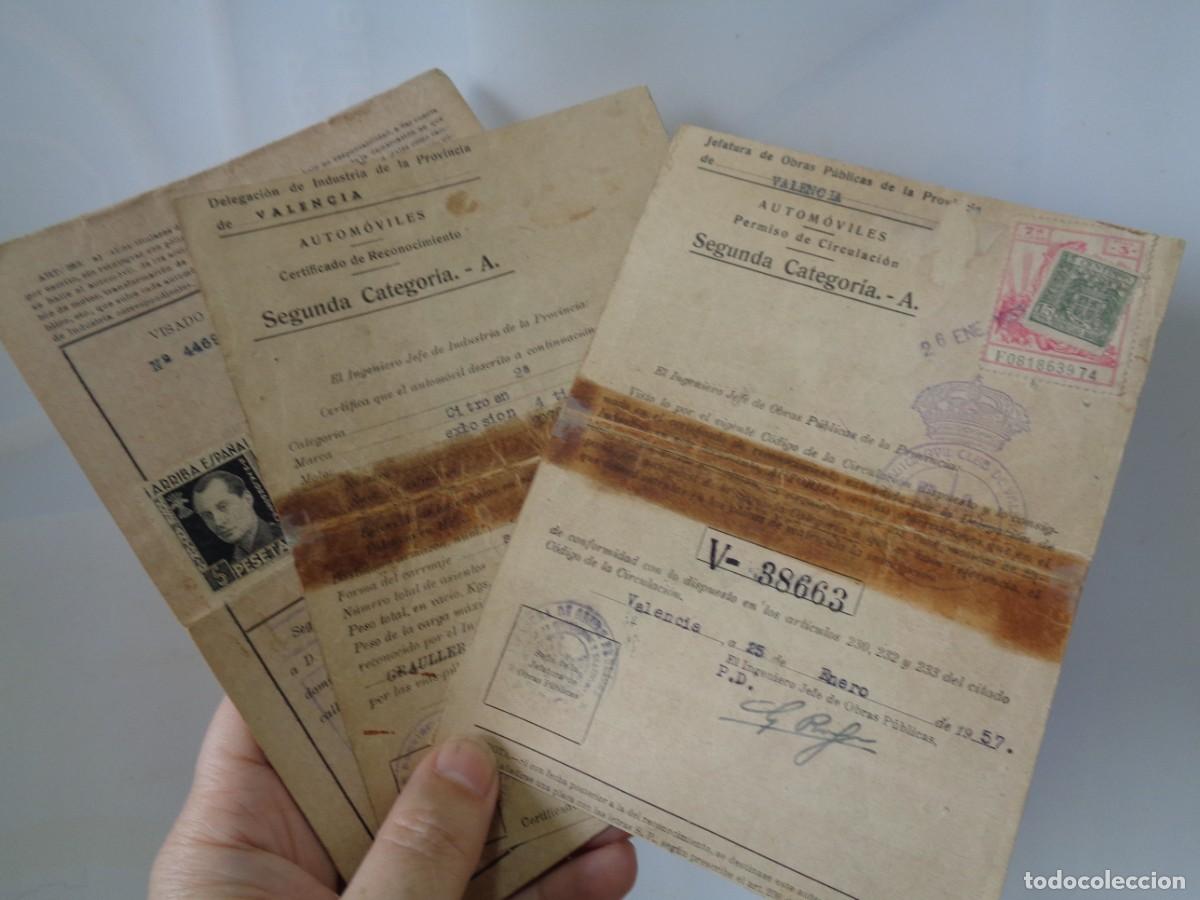 Documentos antiguos: &iexcl;&iexcl; CITROEN 2CV. - DOCUMENTOS. ORIGINALES.- A&Ntilde;O.- 1957. !! C-22. - Foto 16