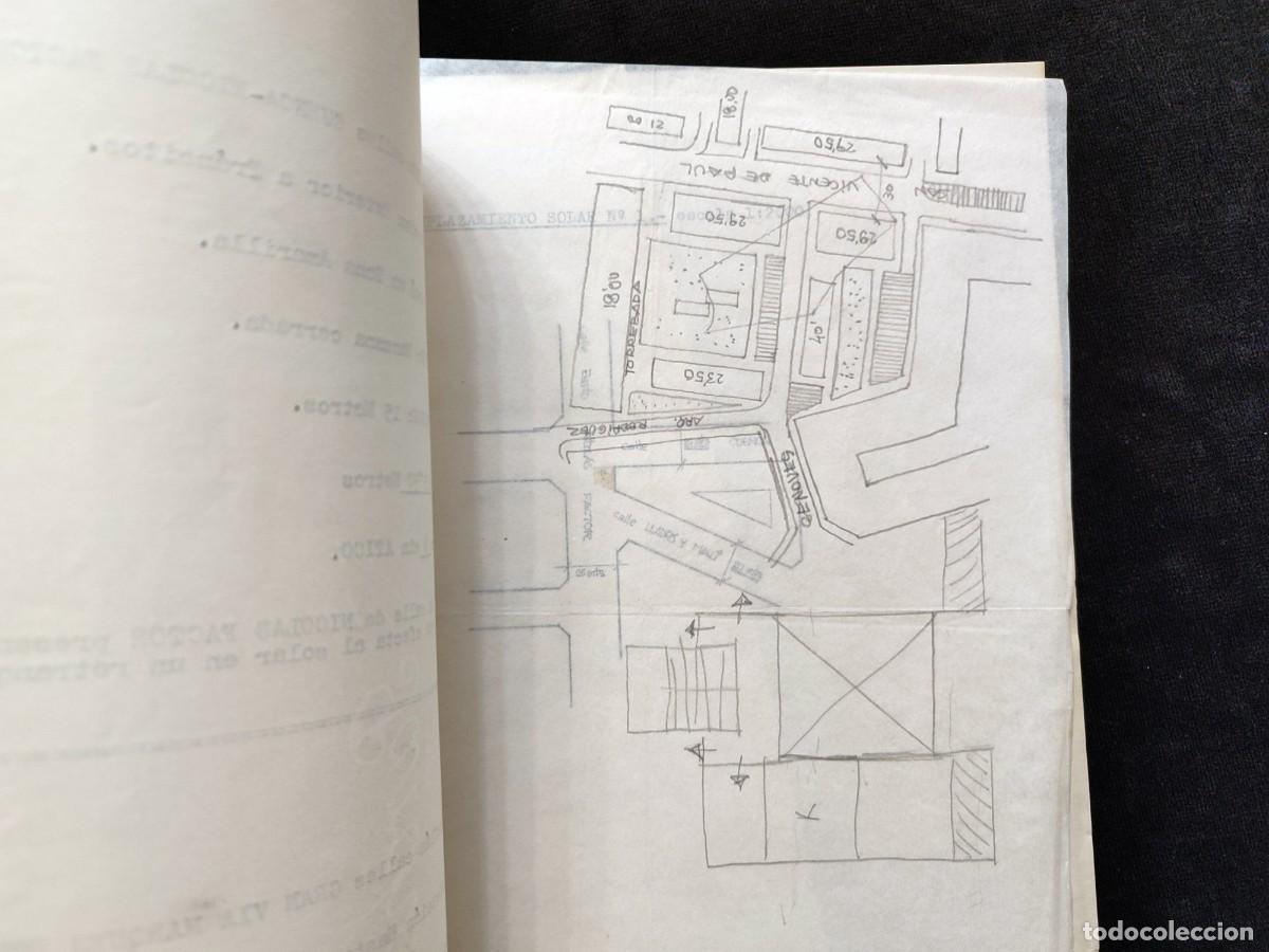 Documentos antiguos: PROYECTO EDIFICIO 16 VIVIENDAS Y LC., EN GRAN V&Iacute;A MARQUES DEL TURIA (VALENCIA), 1967 (11) - Foto 14